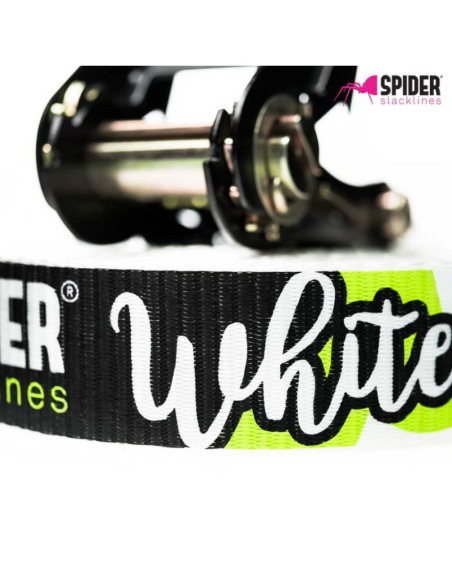 Kit SlackLine Spider WHITE line 15m