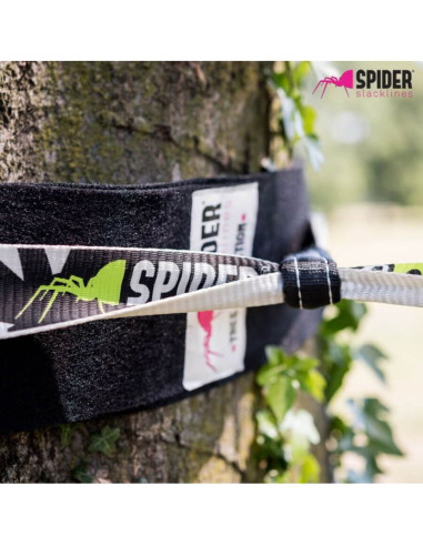 Kit SlackLine Spider WHITE line 15m