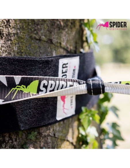 Kit SlackLine Spider WHITE line 15m