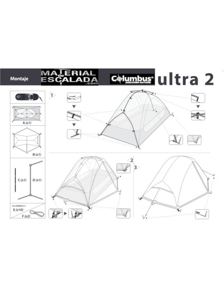Columbus ULTRA 2 - Tienda Ligera 2 personas