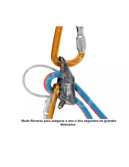 Asegurador-Descensor Petzl Reverso 2019 Verde
