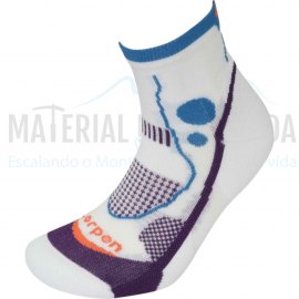 Calcetines trail running mujer|LORPEN X3LW17 Ws T.R Light Blanco