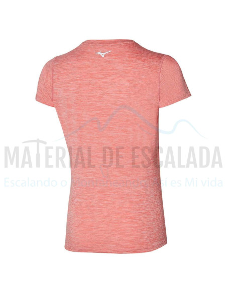 Camiseta manga corta mujer | MIZUNO Impulse Core TEE coral