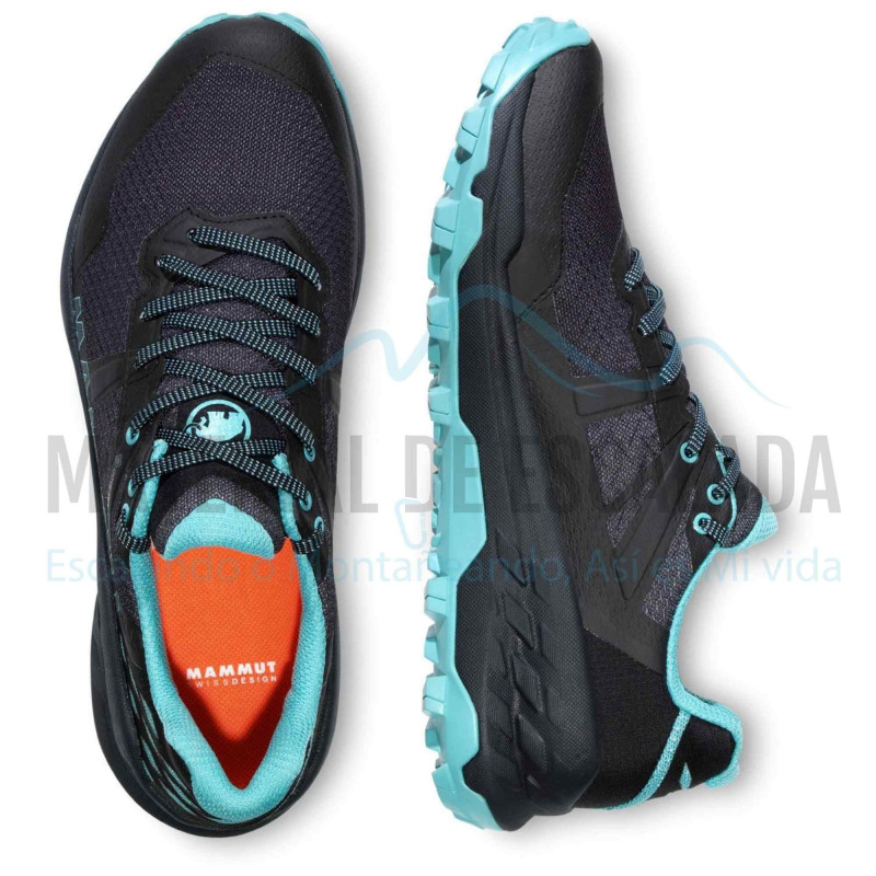 Zapatillas senderismo mujer | MAMMUT Sertig ll Low GTX wmn Black/Dark frosty
