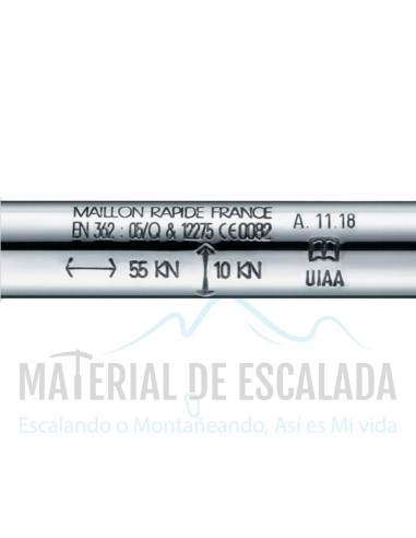 Maillon Rapide gran apertura 7mm Certificacion EPI