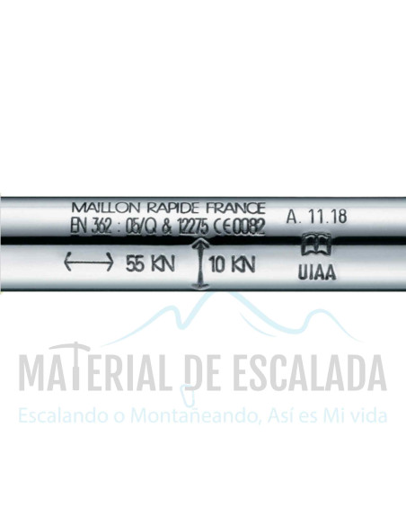 Maillon Rapide gran apertura 7mm Certificacion EPI