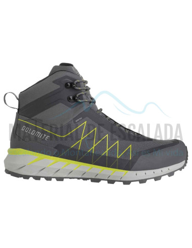 Bota Hiking | DOLOMITE Croda Nera Hi GTX Gunmetal grey Lime Green