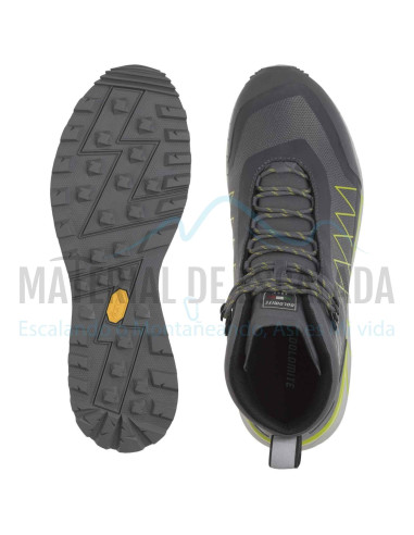 Bota Hiking | DOLOMITE Croda Nera Hi GTX Gunmetal grey Lime Green