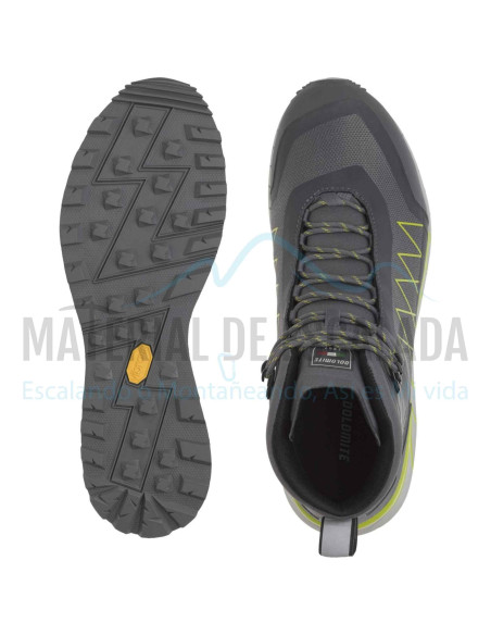 Bota Hiking | DOLOMITE Croda Nera Hi GTX Gunmetal grey Lime Green