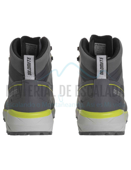 Bota Hiking | DOLOMITE Croda Nera Hi GTX Gunmetal grey Lime Green