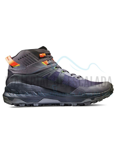 Bota Multiactividad | MAMMUT Sertig II Mid GTX Dark titanium-vibrant orange