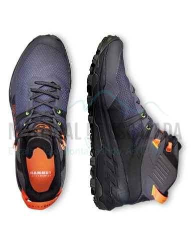 Bota Multiactividad | MAMMUT Sertig II Mid GTX Dark titanium-vibrant orange