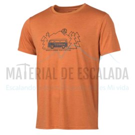 Camiseta manga corta | TERNUA Logna 2.0 Deep orange