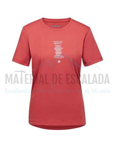 Camiseta manga corta mujer | MAMMUT Core every day terracota