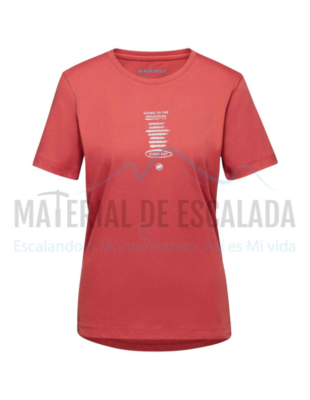 Camiseta manga corta mujer | MAMMUT Core every day terracota