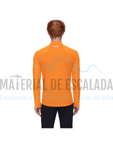 Camiseta tecnica| MAMMUT Aenergy FL Half Zip Tangerine/dark Tangerine