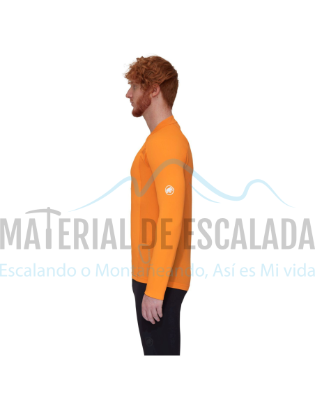 Camiseta tecnica| MAMMUT Aenergy FL Half Zip Tangerine/dark Tangerine