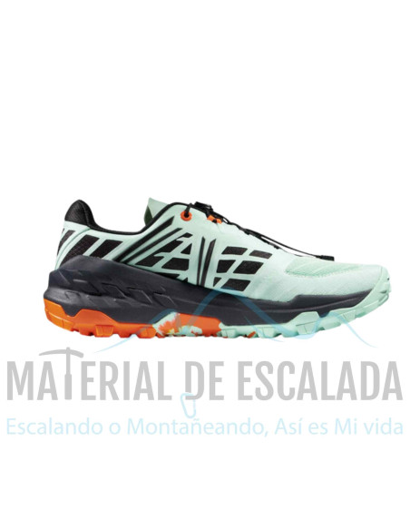 Zapatillas trail runing mujer| Mammut sertig tr low GTX wmn neon mint-black
