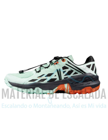Zapatillas trail runing mujer| Mammut sertig tr low GTX wmn neon mint-black