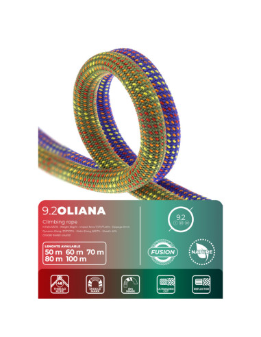 Cuerda Escalada Fixe Oliana: versatilidad sin límites| Simple - Doble - Gemela, 2 colores disponibles