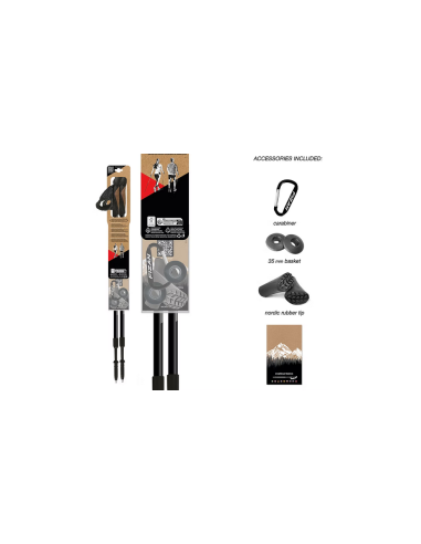 Bastones Nordic Walking FIZAN SPEED Black