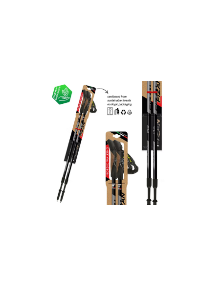 Bastones Nordic Walking FIZAN SPEED Black