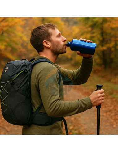 Pack Senderismo día completo | Mochila + Bastones + Botella