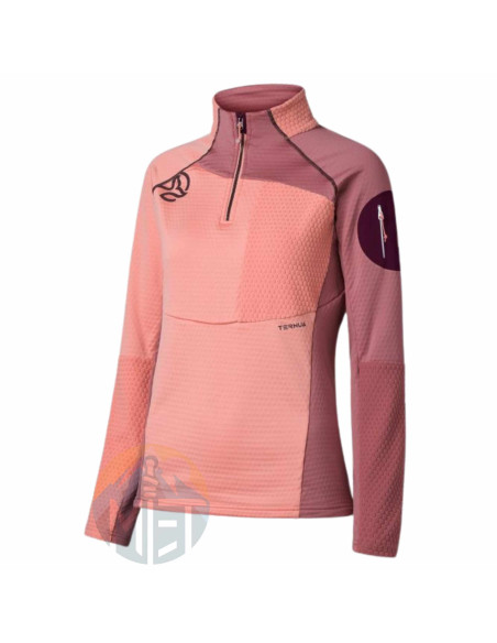 Camiseta Técnica Mujer Ternua Ragger 1/2 Zip W – Versatilidad y Comodidad Todo el Año