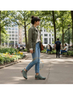 Zapato DOLOMITE mujer Life Style Cinquantaquattro Hike Low wmn EVO GTX sage green senderismo mujer