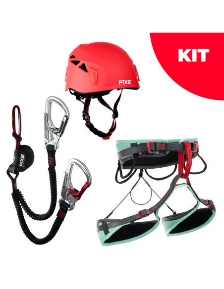 Kit Via Ferrata Fixe - Ferratum Cinchless + Explora + Pararocs ABS