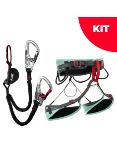Kit Via Ferrata Fixe - Ferratum Cinchless + arnes Explora