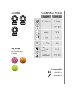 Cuerda de Barrancos Semiestática Kordas DANA 10 mm 40 m - DANA 10 2