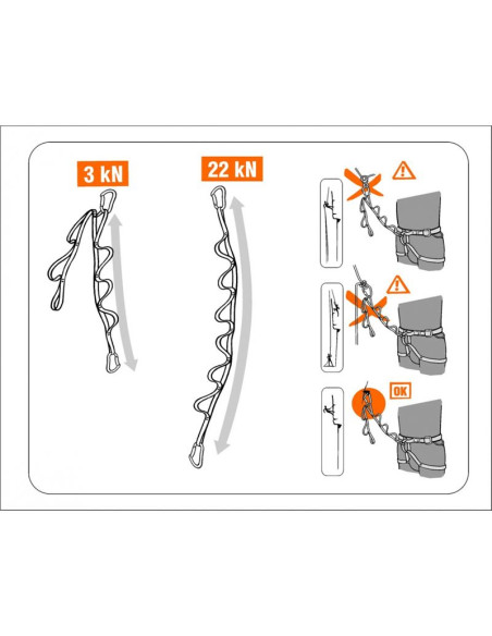 DAISY CHAIN Dyneema Rock Empire 13mm 110cm - DAISY CHAIN CARACT