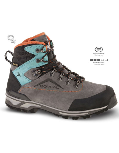 Boreal TURKANA Gris - Botas de Trekking Mujer - BOREAL TURKANA GRIS